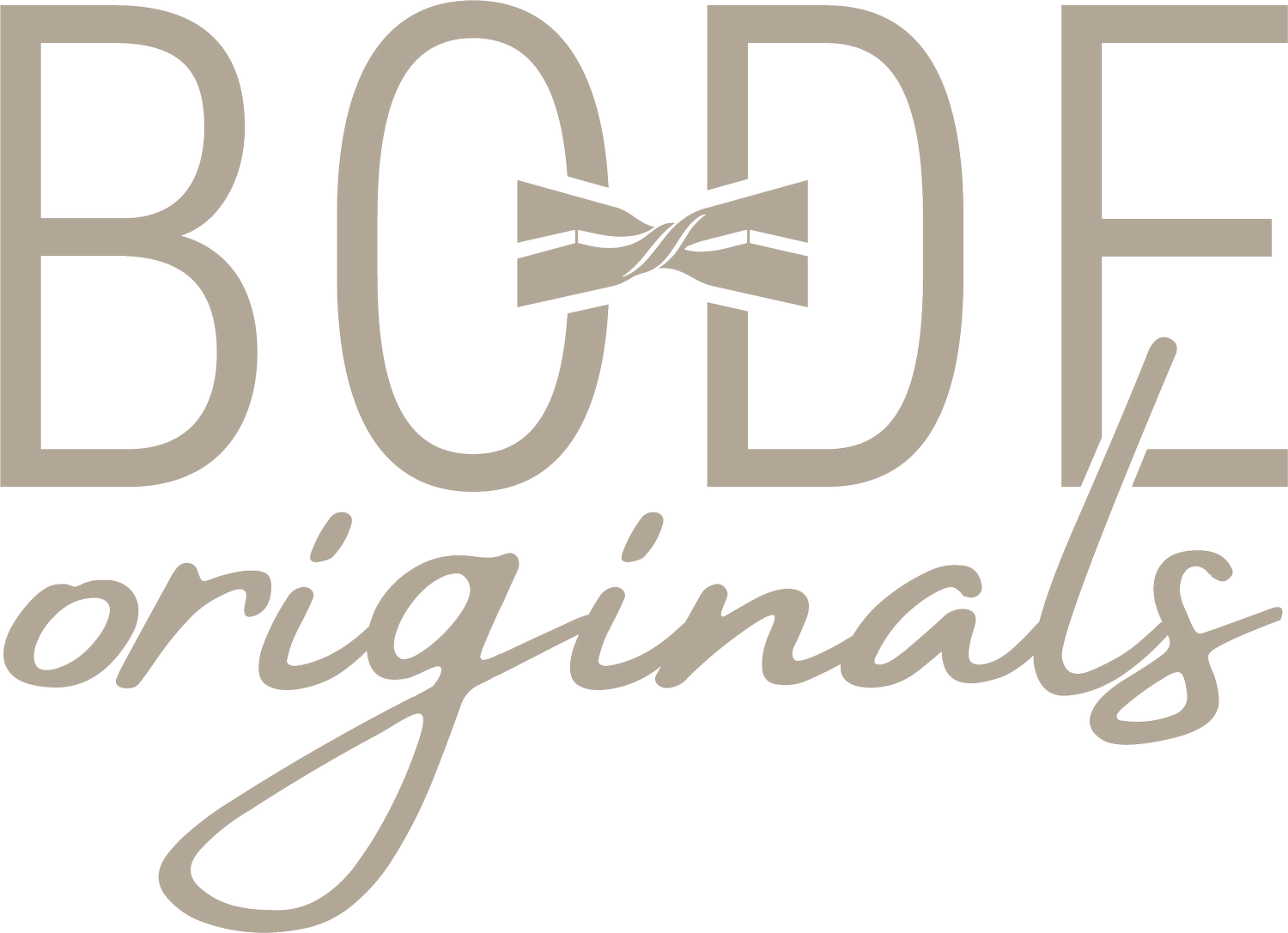 Logo Bode Originals – handgefertigte Fliegen aus Holz